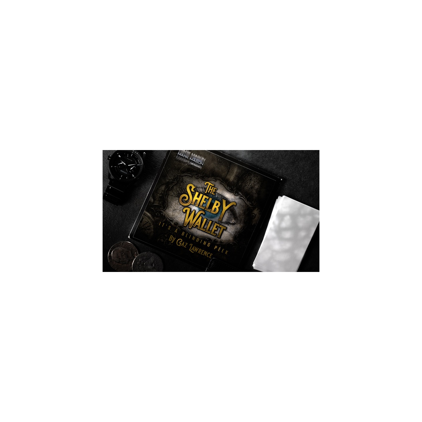 Shelby Wallet (Gimmicks and Online Instructions) by Gaz Lawrence and Mark Mason