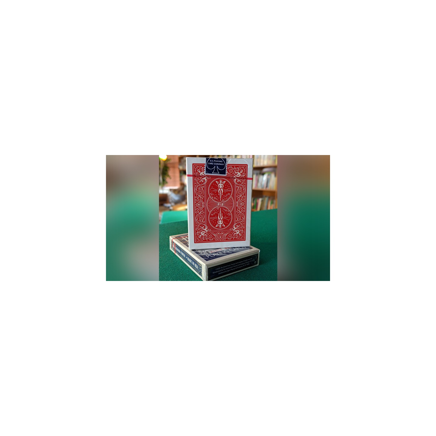 Experts Thin Crushed Printed on Web Press Rider Back Back (Red) Playing Cards