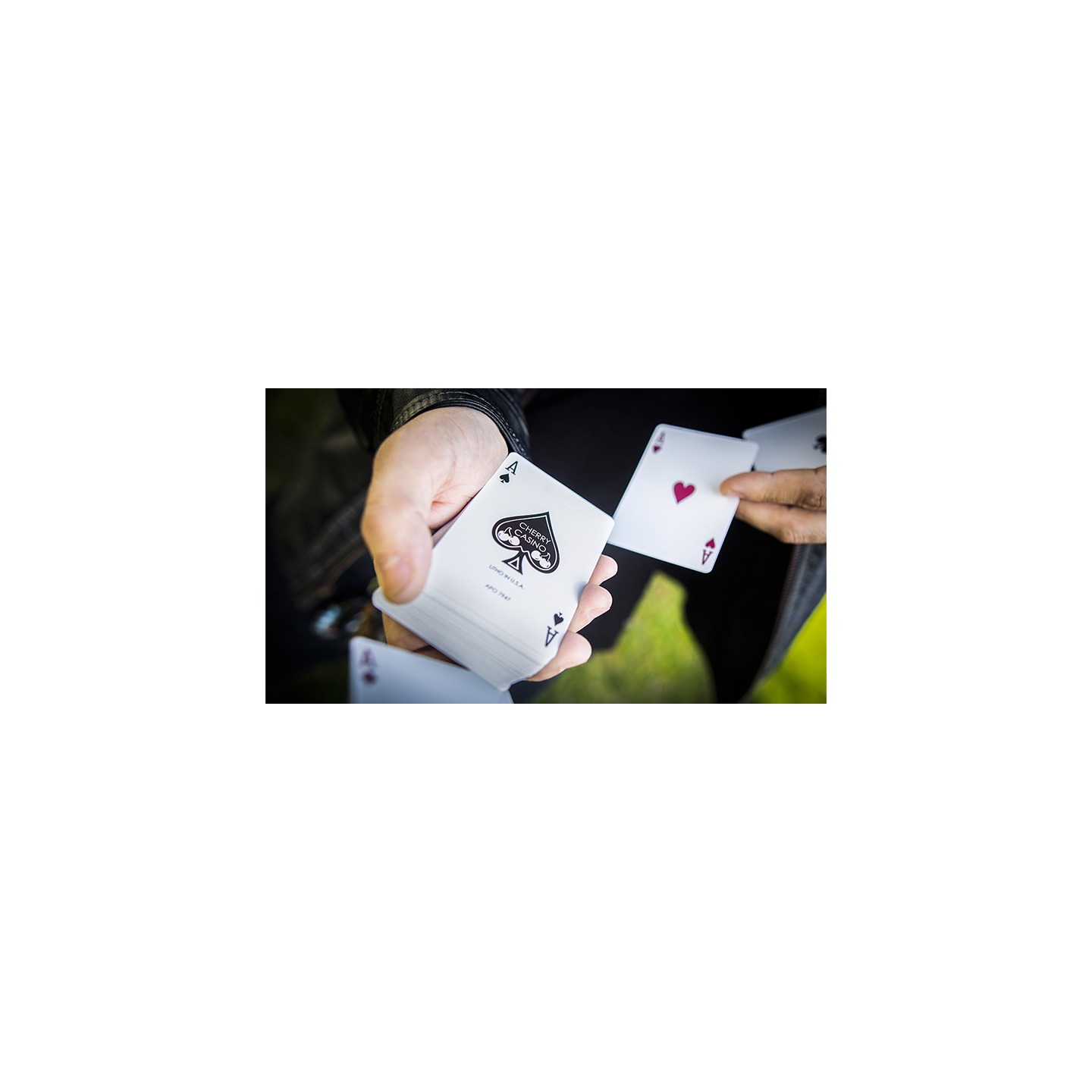 Cherry Casino (Sahara Green) Playing Cards by Pure Imagination Projects