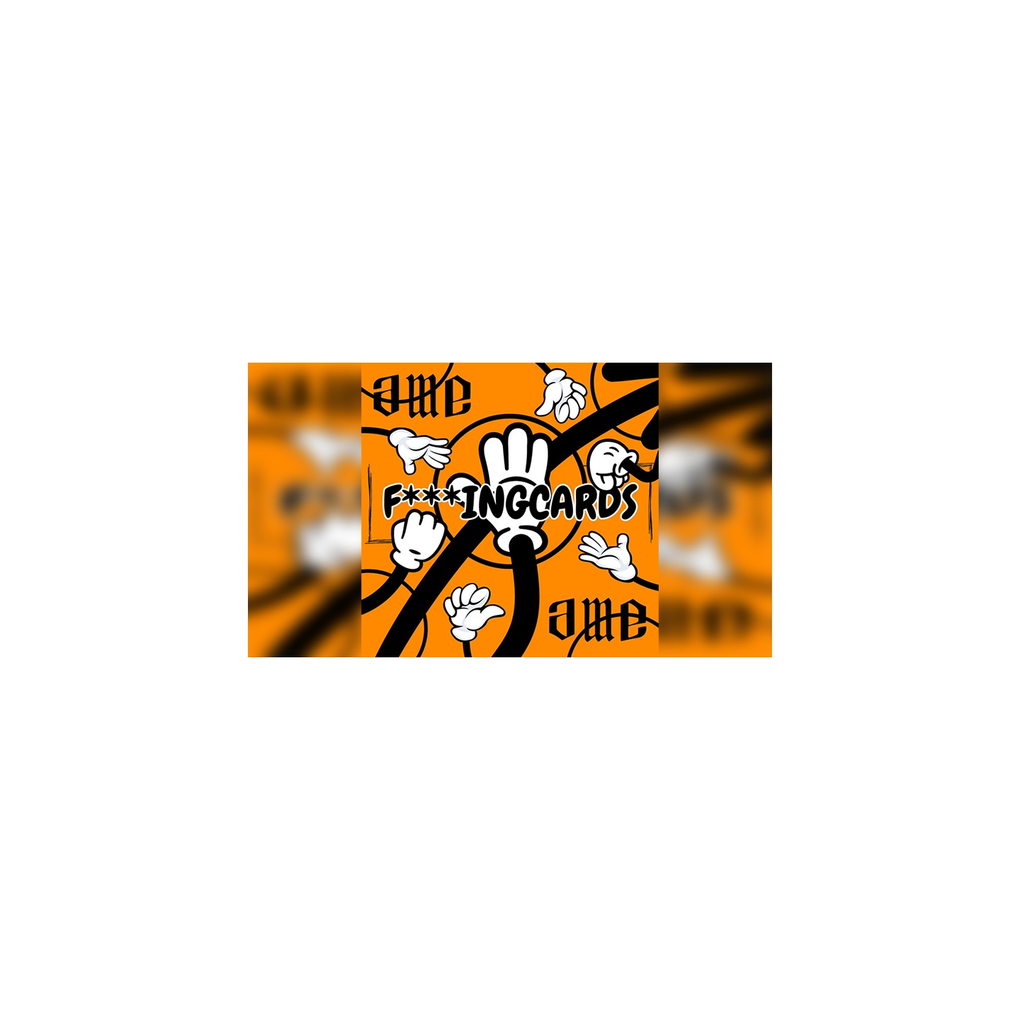 F*ing Cards (Orange Blackout Edition) by Ame Molin
