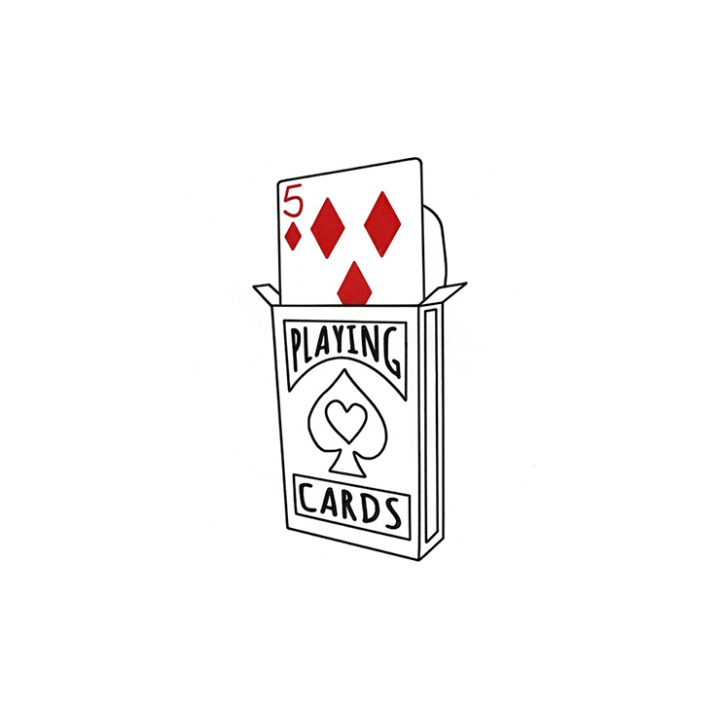 Cardiographic Lite RED CARD 5 of Diamonds Refill by Martin Lewis