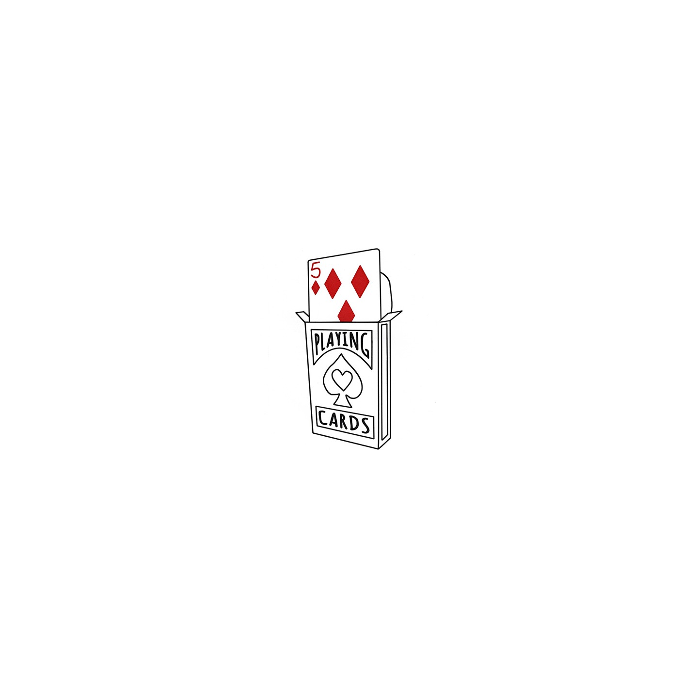 Cardiographic Lite RED CARD 5 of Diamonds Refill by Martin Lewis