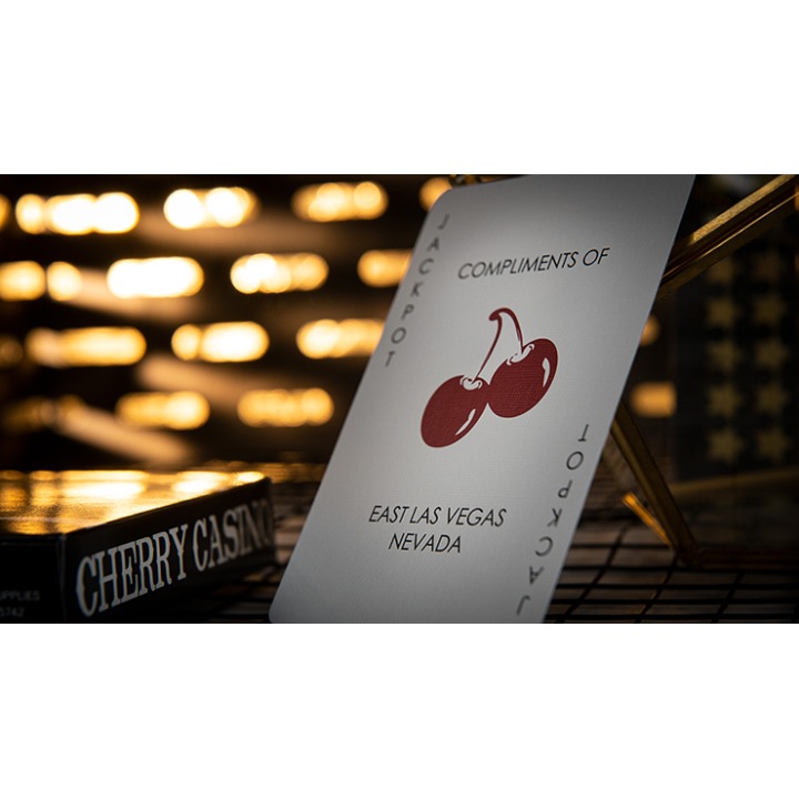 Cherry Casino (Monte Carlo Black and Gold) Playing Cards by Pure Imagination Projects