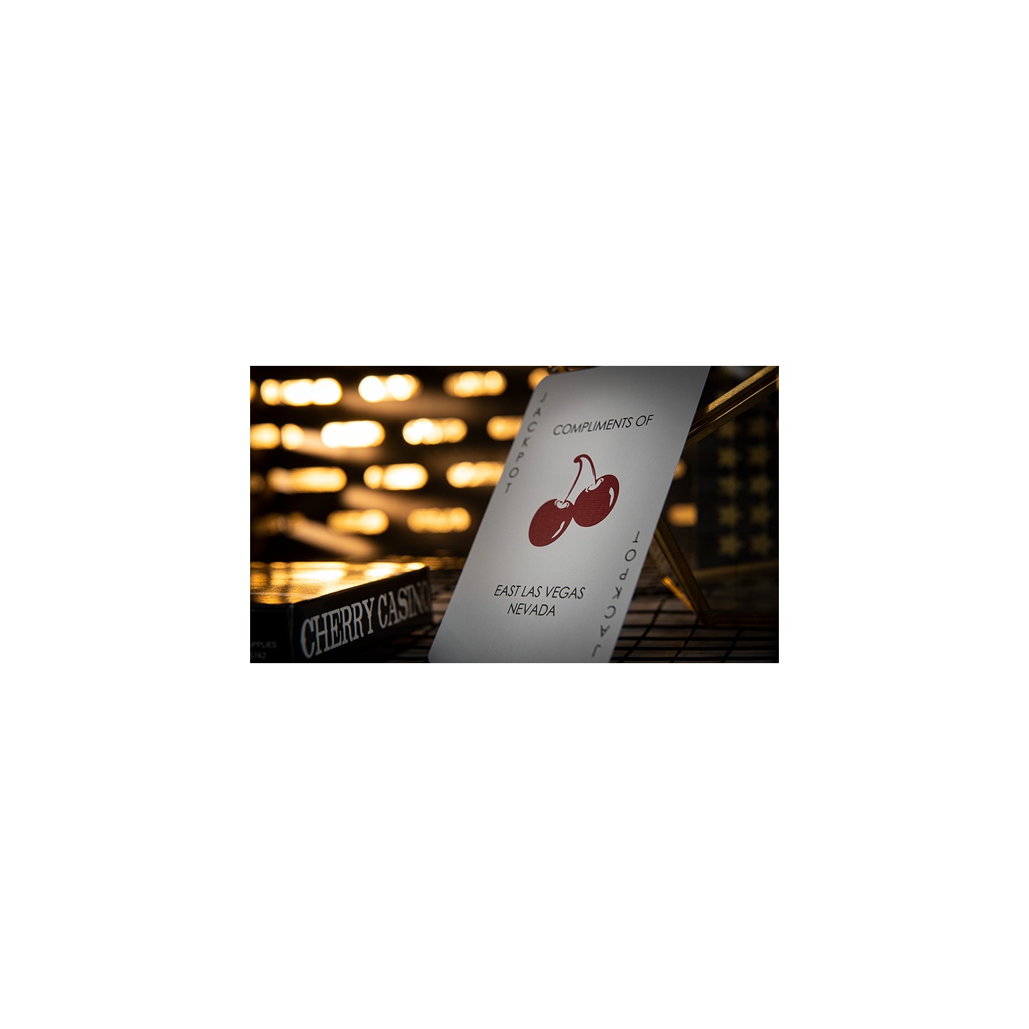 Cherry Casino (Monte Carlo Black and Gold) Playing Cards by Pure Imagination Projects