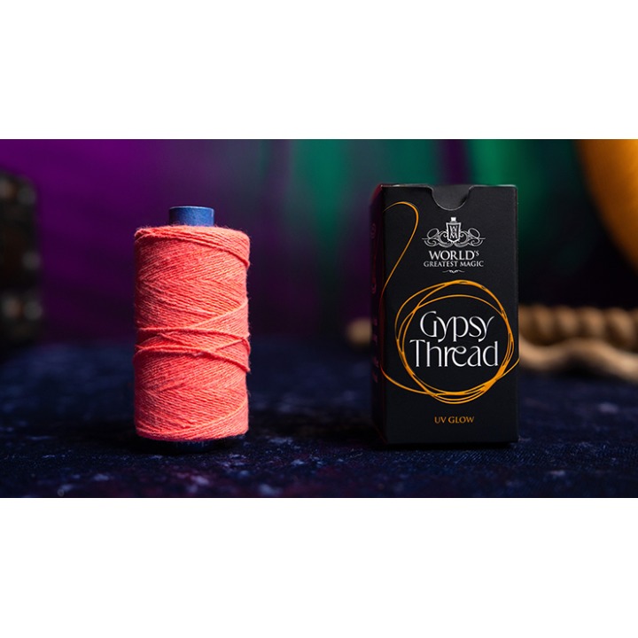 WGM UV GLOW GYPSY THREAD ORANGE REFILL SPOOL by Murphy's Magic