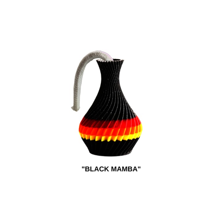 The American Prayer Vase Genie Bottle BLACK MAMBA by Big Guy's Magic