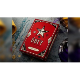 Obey Red Edition Playing Cards by theory11