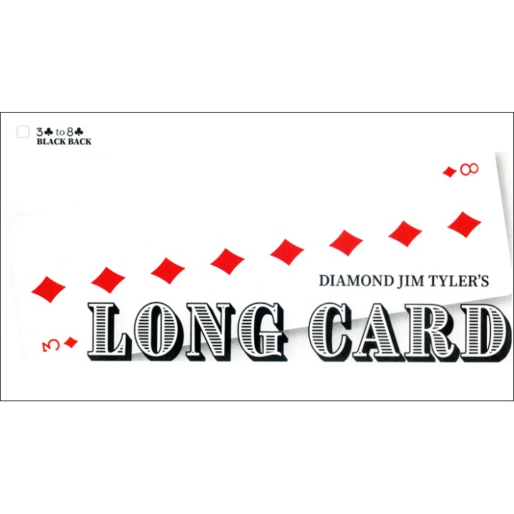 Long Card (Black) by Diamond Jim Tyler