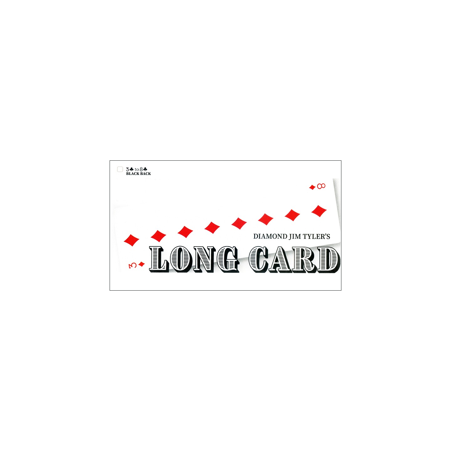 Long Card (Black) by Diamond Jim Tyler