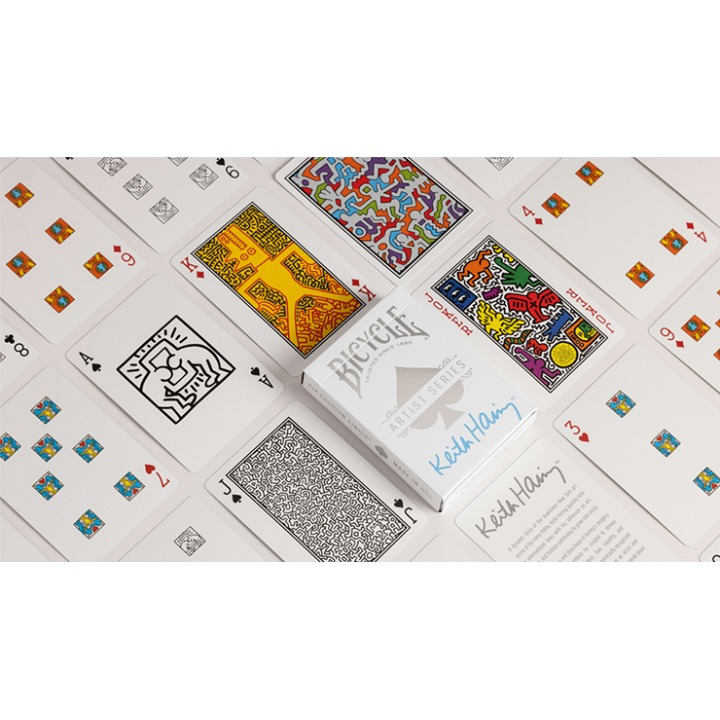 Bicycle Keith Haring (Box Set Red and Blue) Playing Cars by US Playing Cards