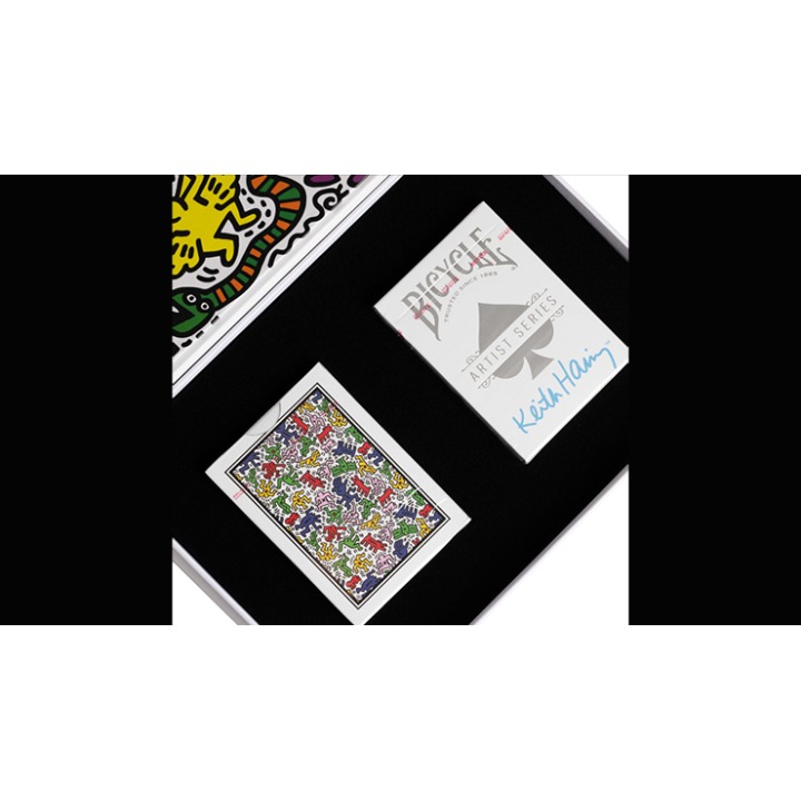 Bicycle Keith Haring (Box Set Red and Blue) Playing Cars by US Playing Cards