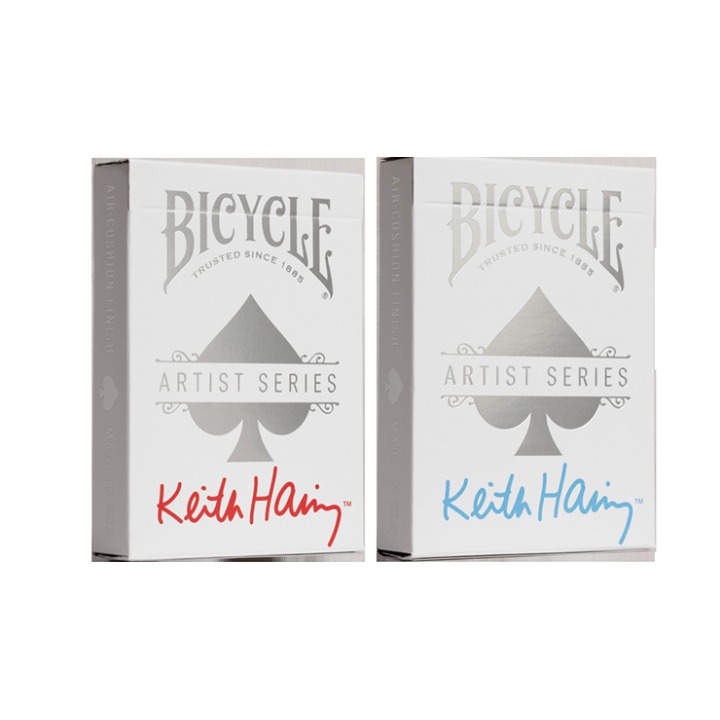 Bicycle Keith Haring (Box Set Red and Blue) Playing Cars by US Playing Cards