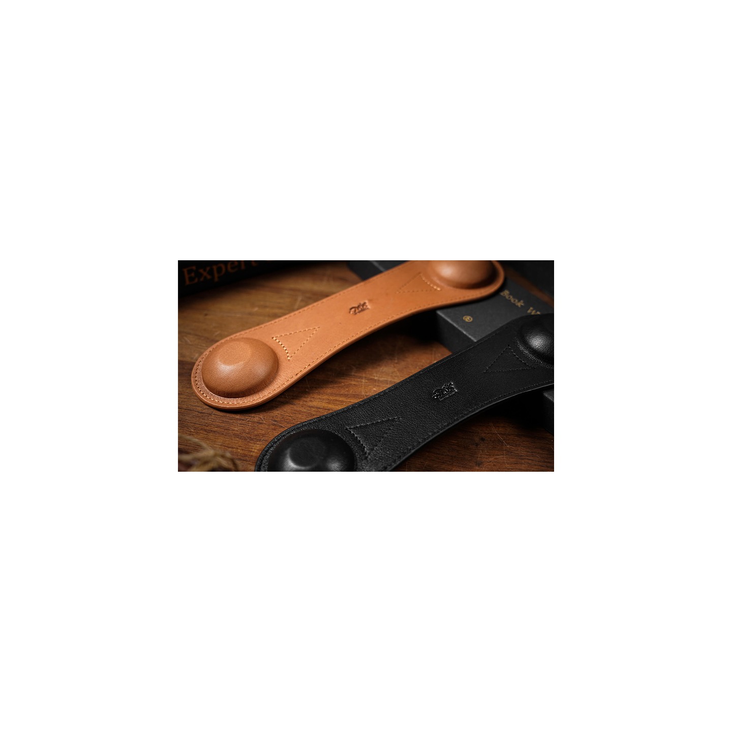 Leather Book Weight (Brown) by TCC Presents