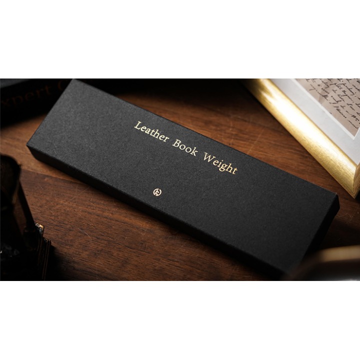 Leather Book Weight (Brown) by TCC Presents