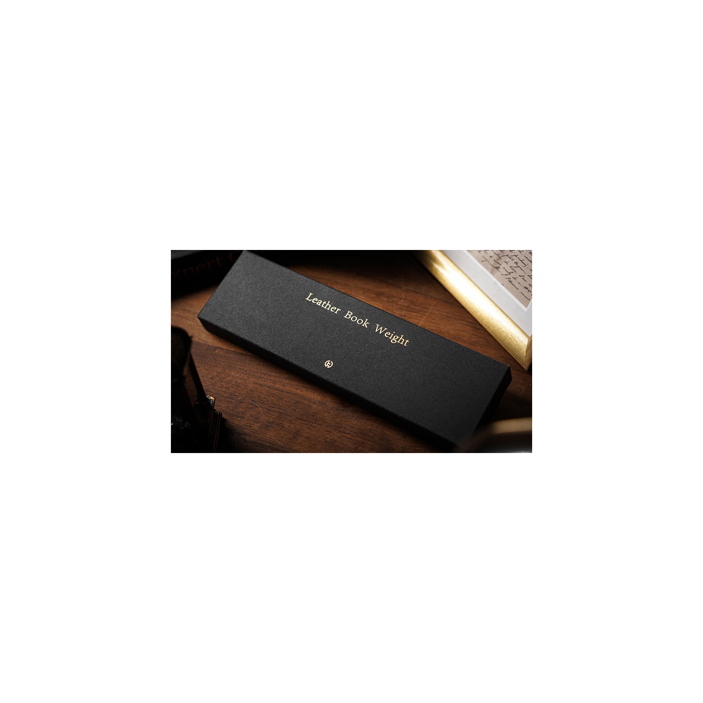 Leather Book Weight (Brown) by TCC Presents