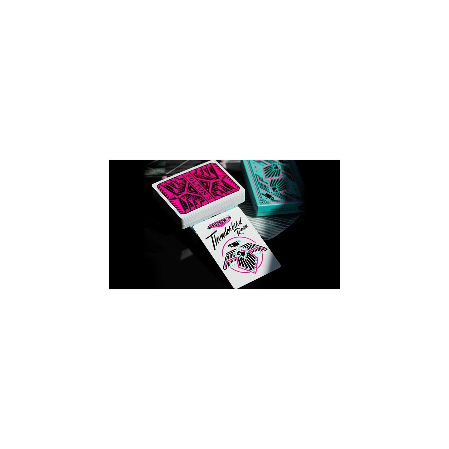 FULTON'S THUNDERBIRD ROOM TURQUOISE EDITION PLAYING CARDS