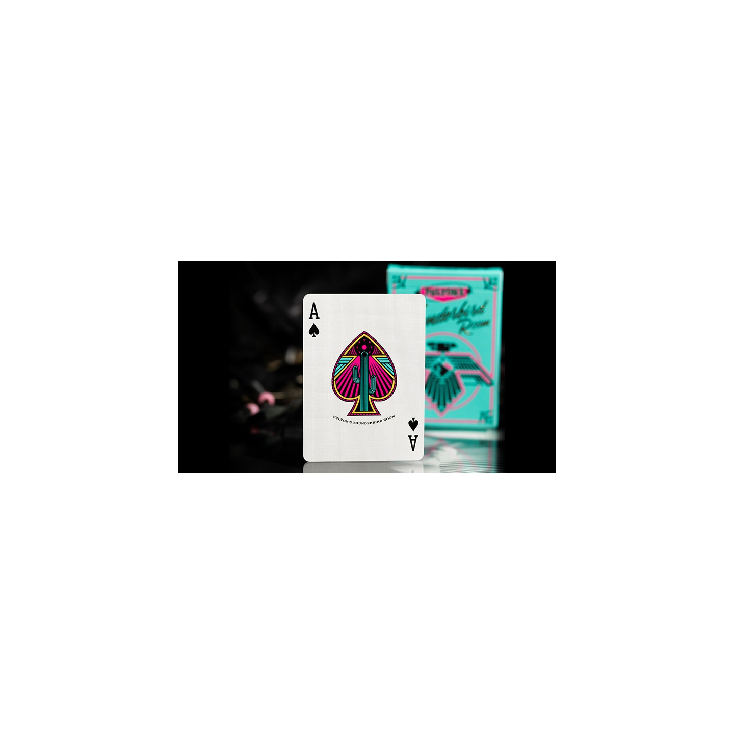 FULTON'S THUNDERBIRD ROOM TURQUOISE EDITION PLAYING CARDS