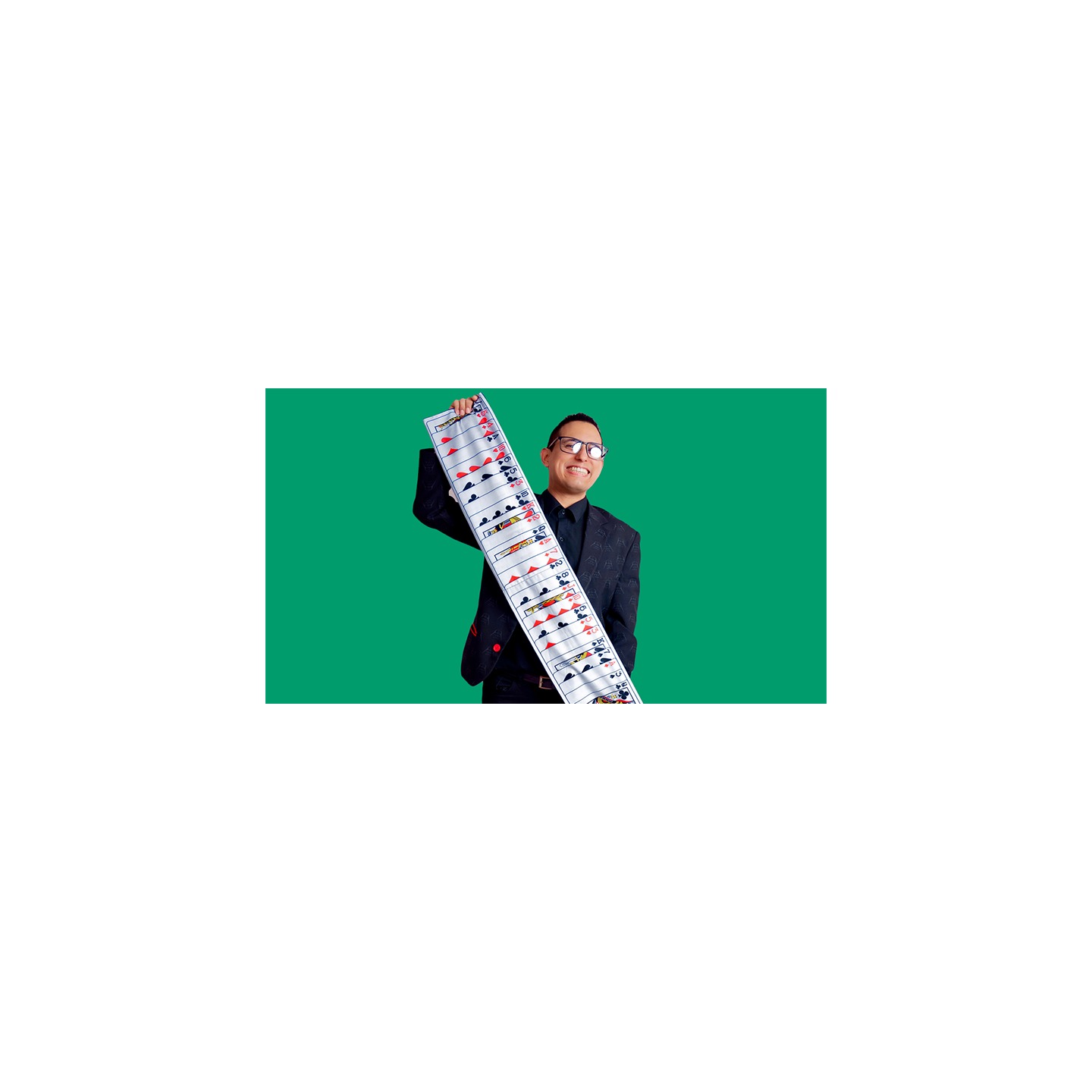 Mystery Card Streamer (Red 6 of Clubs) by PlayTime Magic DEFMA