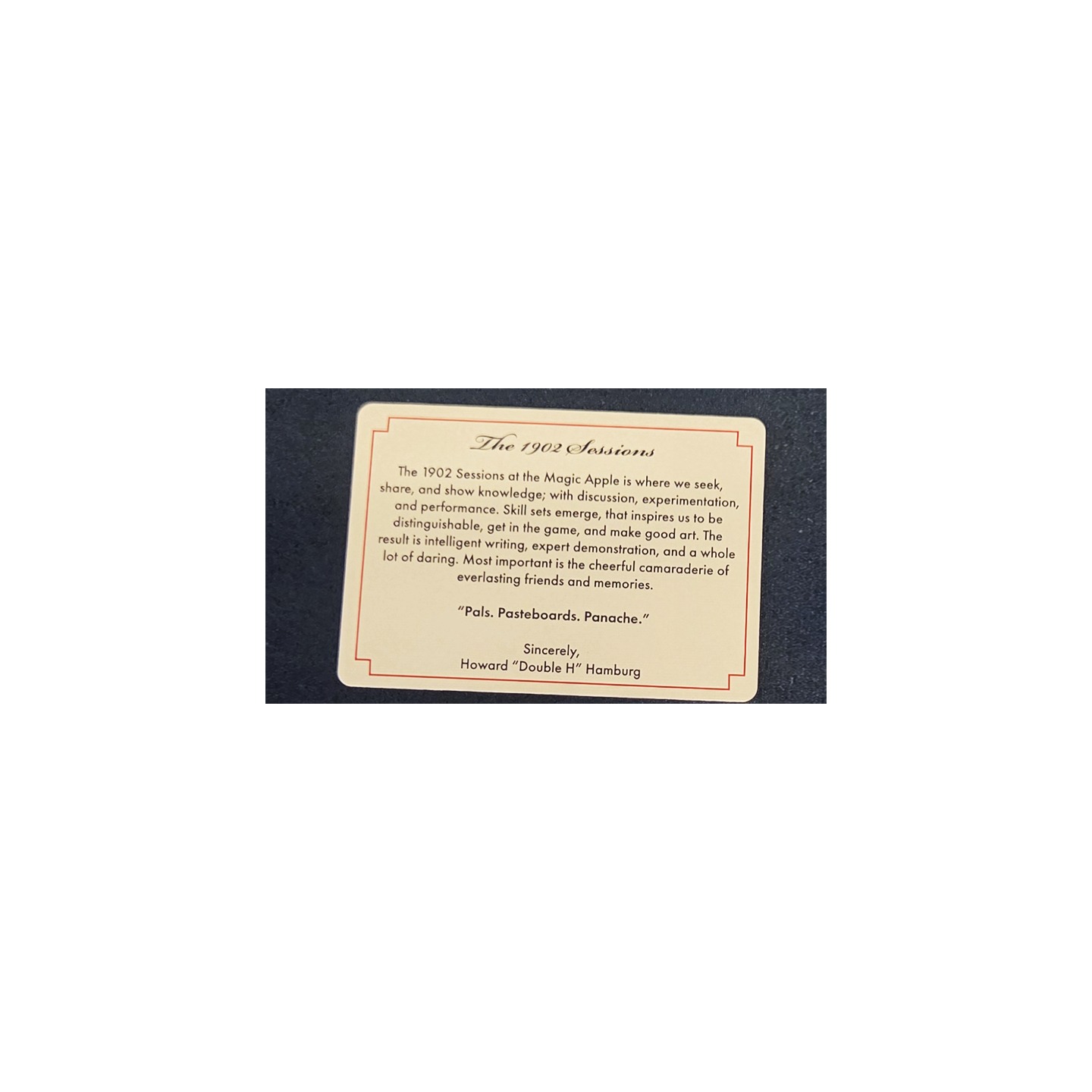 The 1902 Sessions Deck by The Magic Apple