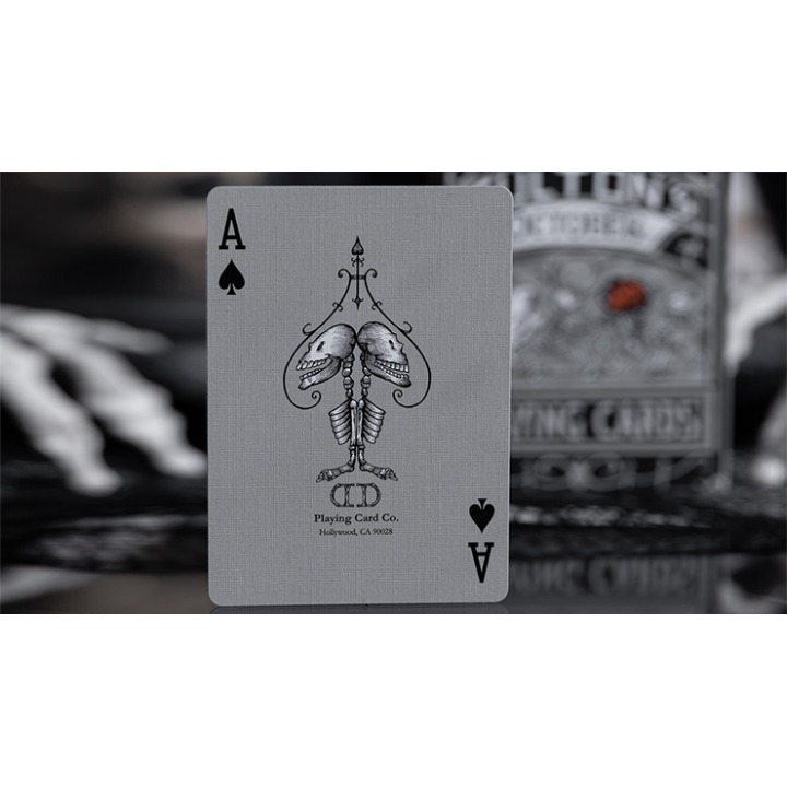 FULTONS OCTOBER TOMBSTONE GREY PLAYING CARDS