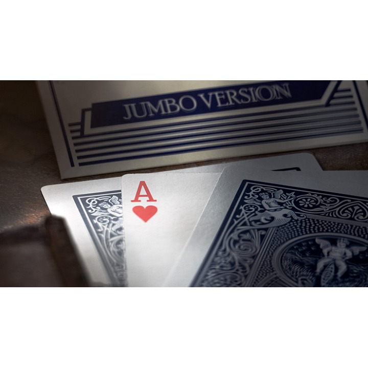 Michael Skinner's Ultimate Bicycle Jumbo 3 Card Monte (Blue) by Murphy's Magic