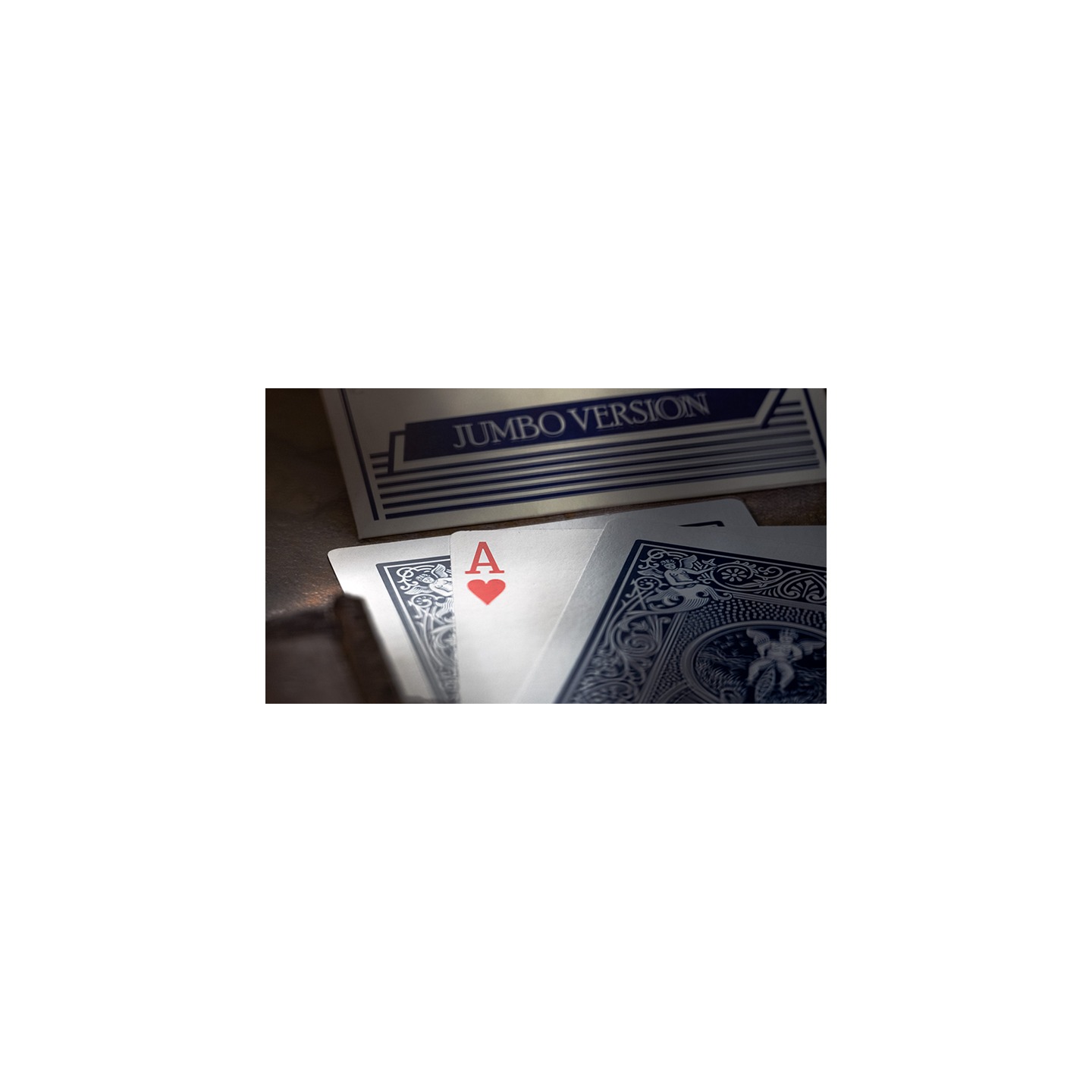 Michael Skinner's Ultimate Bicycle Jumbo 3 Card Monte (Blue) by Murphy's Magic