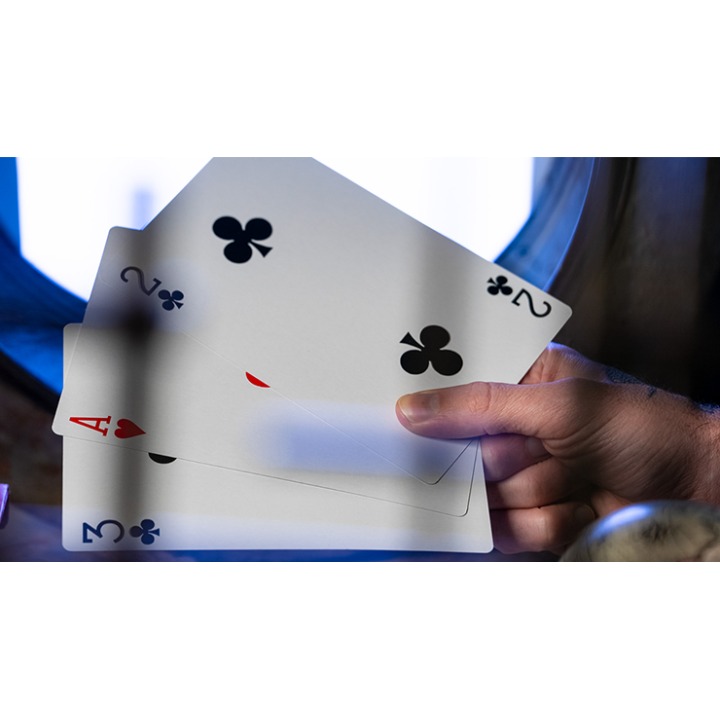 Michael Skinner's Ultimate Bicycle Jumbo 3 Card Monte (Blue) by Murphy's Magic