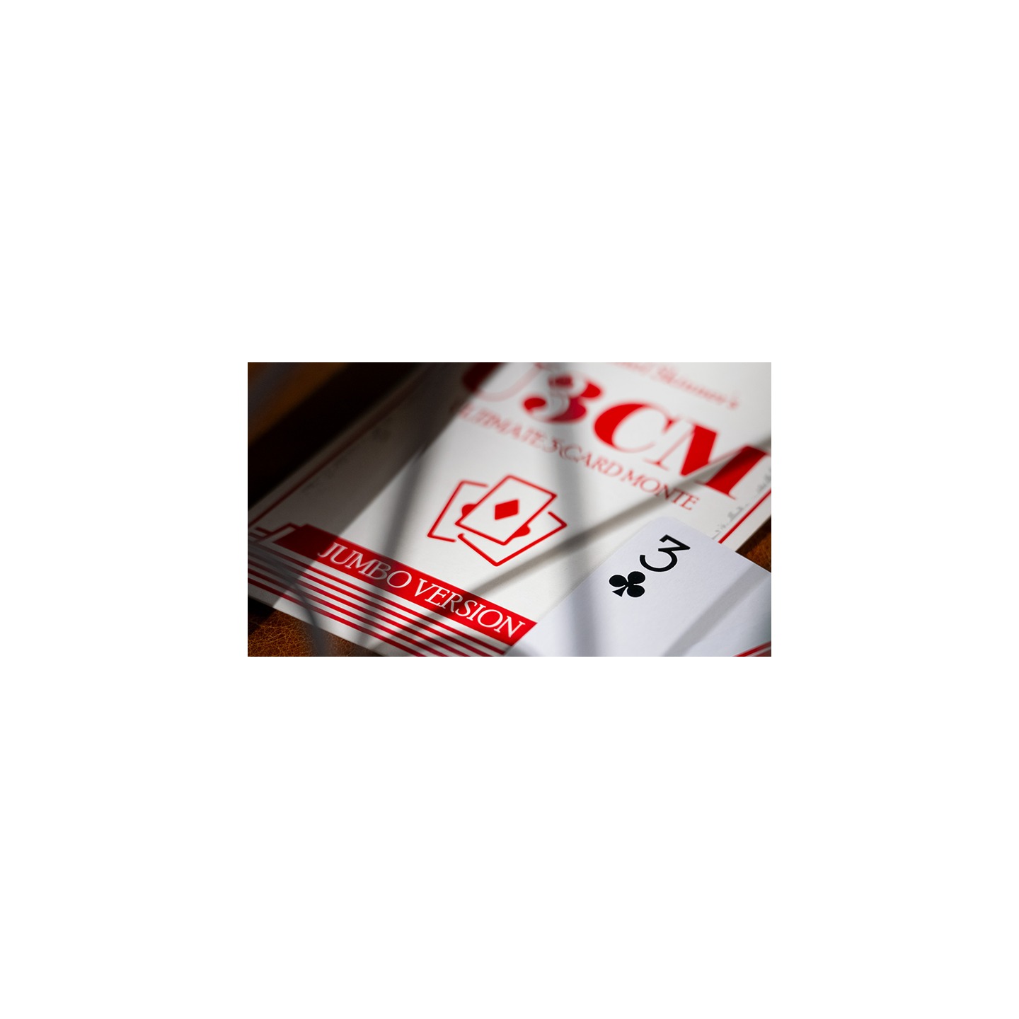 Michael Skinner's Ultimate Bicycle Jumbo 3 Card Monte (Red) by Murphy's Magic