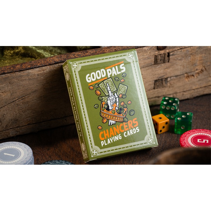 Chancers V3 Green (Marked) Playing Cards by Good Pals
