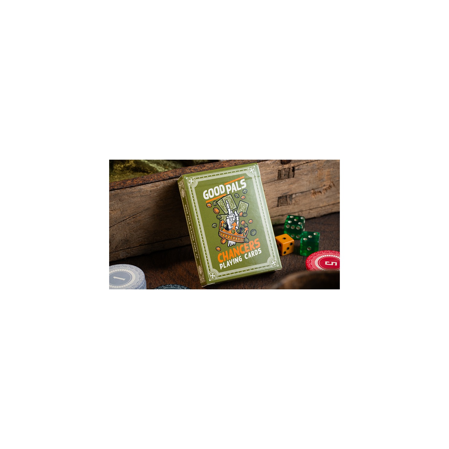 Chancers V3 Green (Marked) Playing Cards by Good Pals