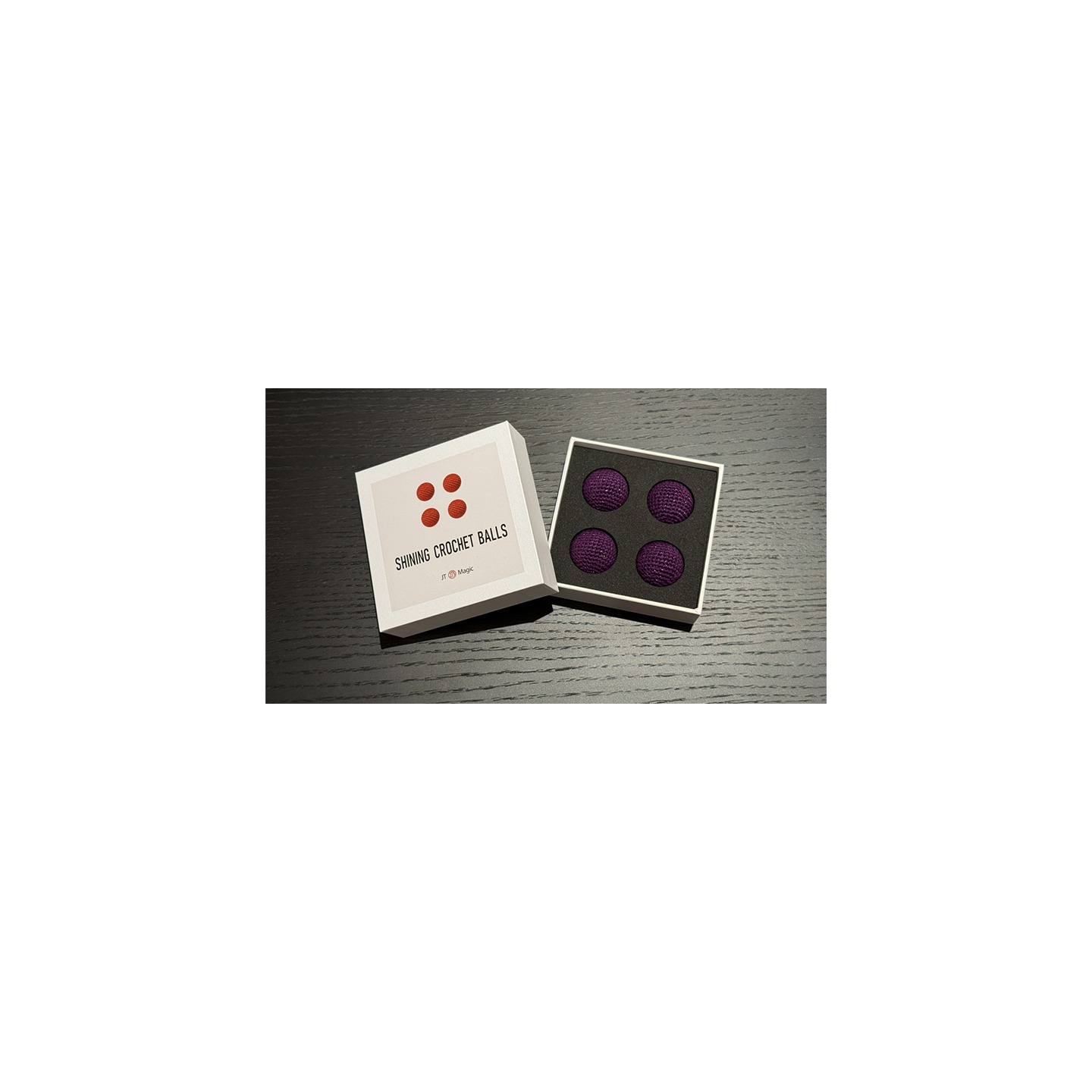 Shining Crochet Balls (Dark Purple) by JT Magic