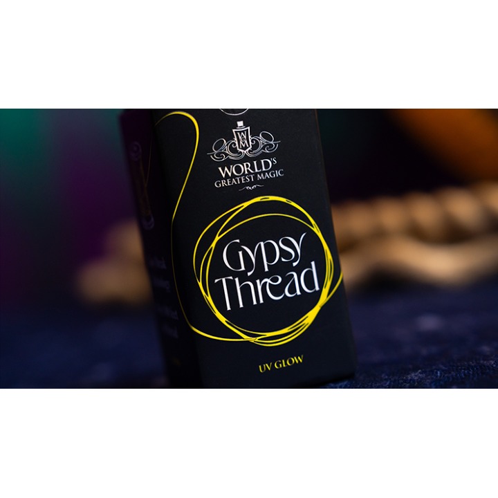 WGM UV GLOW GYPSY THREAD YELLOW REFILL SPOOL by Murphy's Magic
