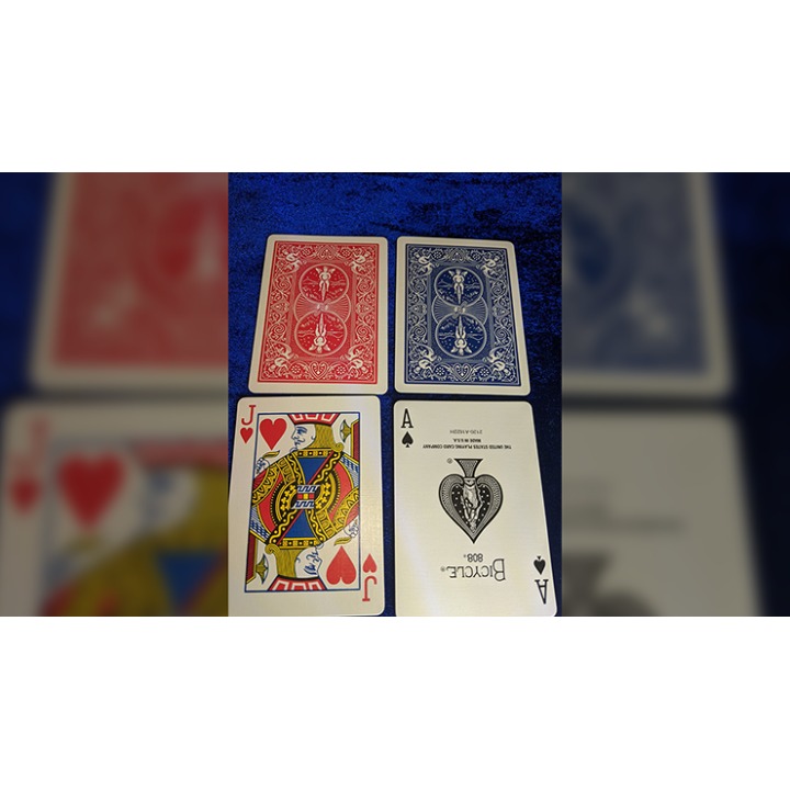 Magnetic Cards (2 pack/Red Jokers) by Chazpro Magic.