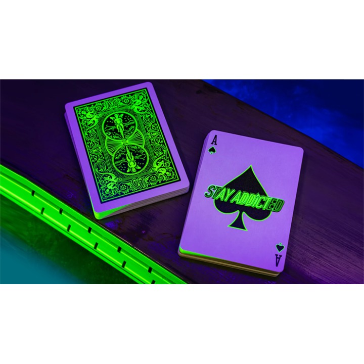 Bicycle Neon Rider Back Green-Glo Deck Playing Cards
