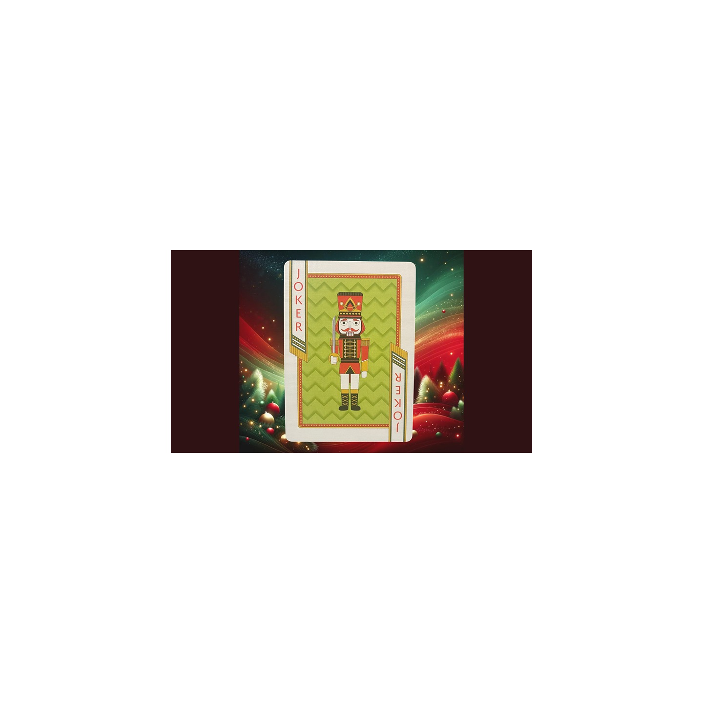 Bicycle Nutcracker (Red) Playing Cards