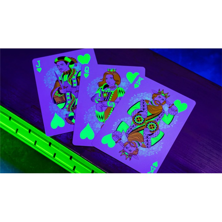 Bicycle Neon Rider Back Green-Glo Deck Playing Cards