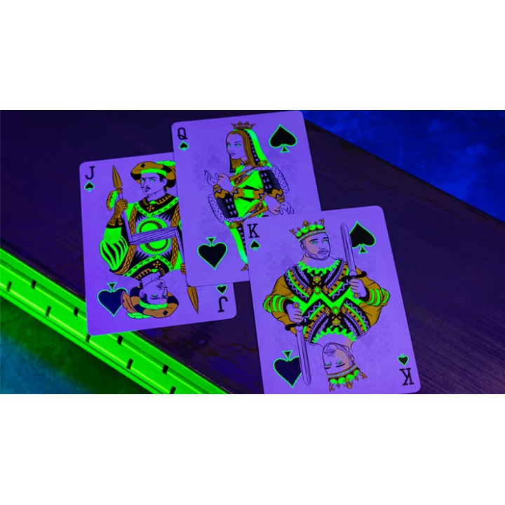 Bicycle Neon Rider Back Green-Glo Deck Playing Cards