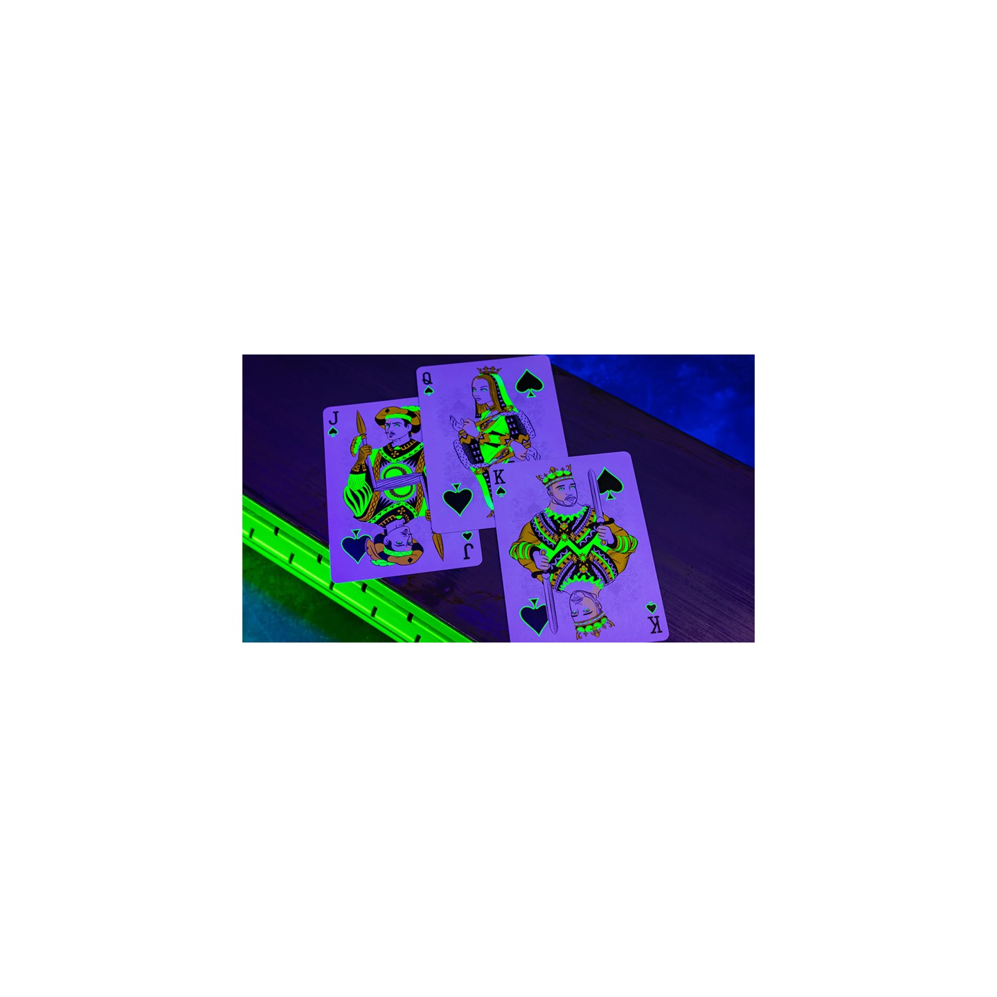 Bicycle Neon Rider Back Green-Glo Deck Playing Cards
