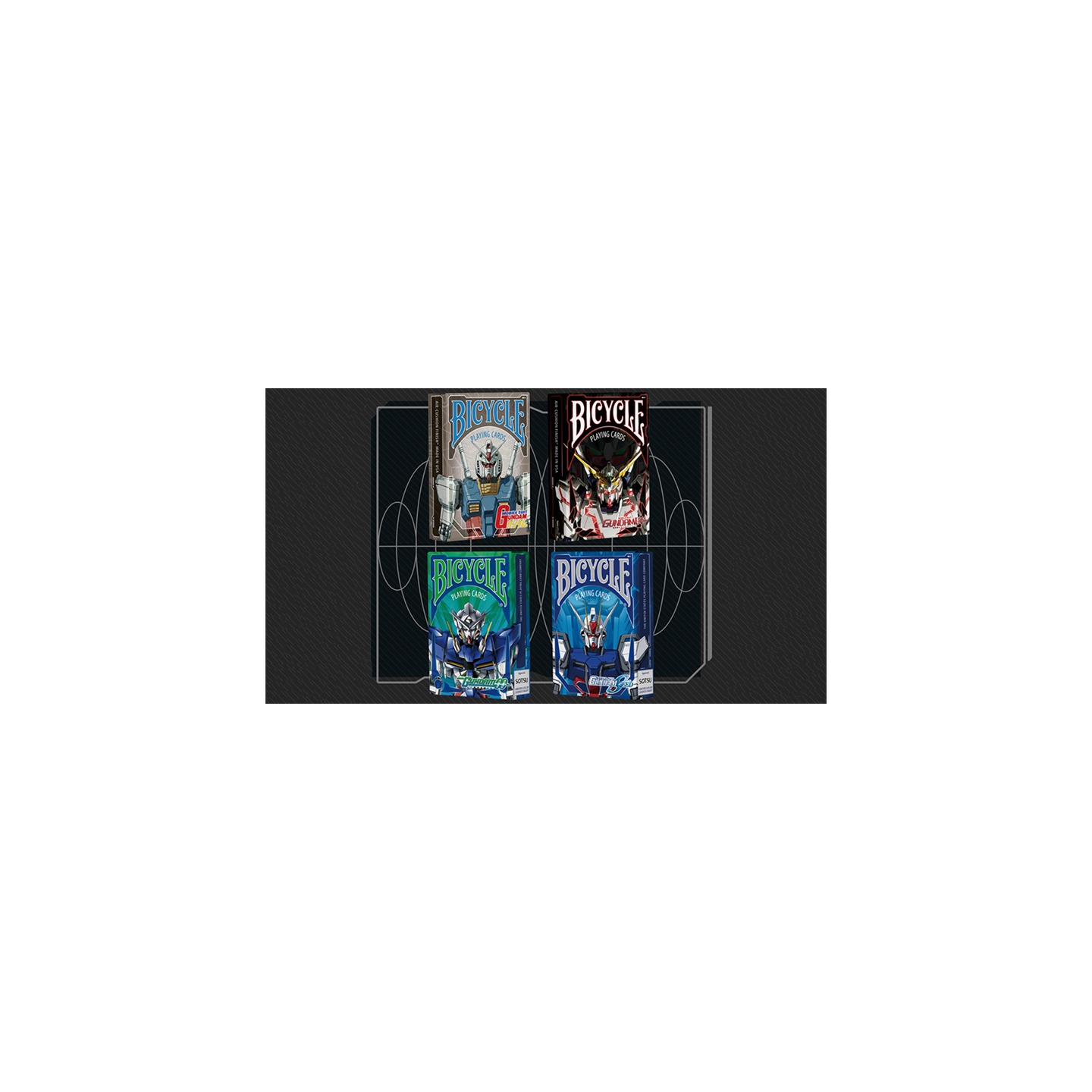 Bicycle Gundam rx78 Playing Cards