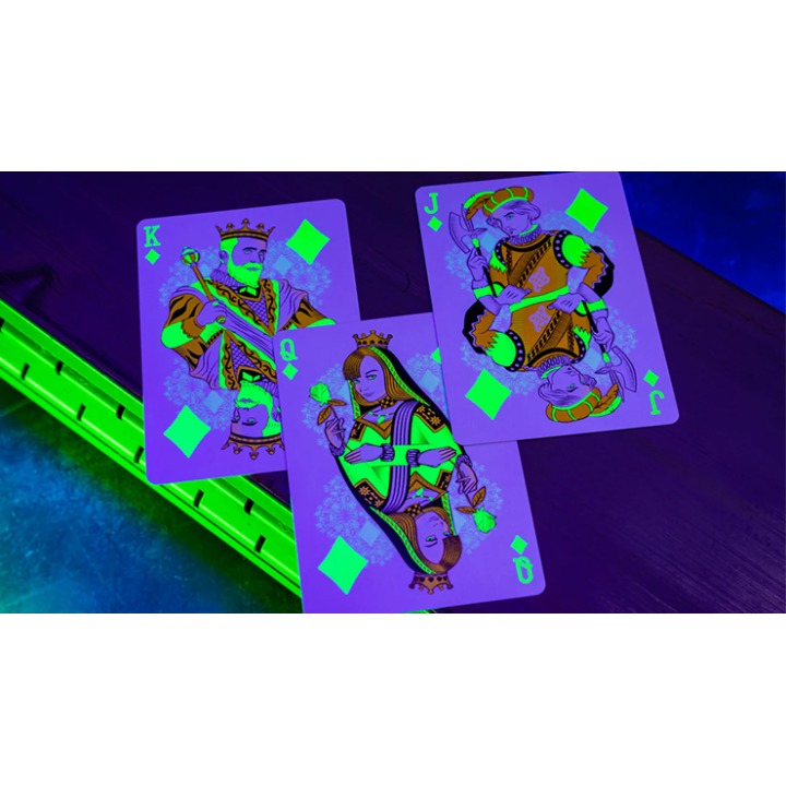 Bicycle Neon Rider Back Green-Glo Deck Playing Cards