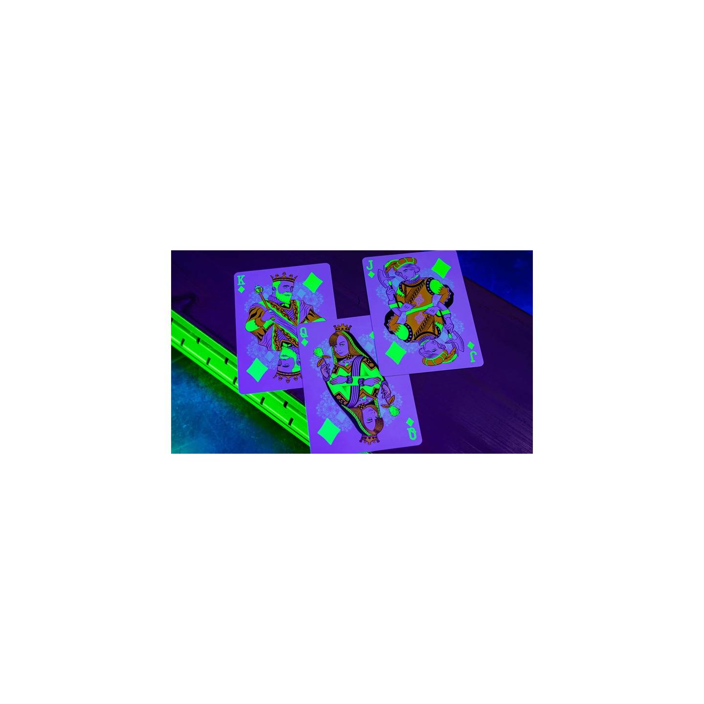Bicycle Neon Rider Back Green-Glo Deck Playing Cards
