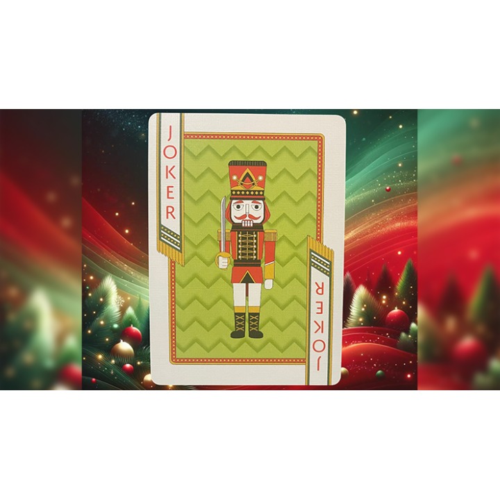 Bicycle Nutcracker (Green Gilded) Playing Cards