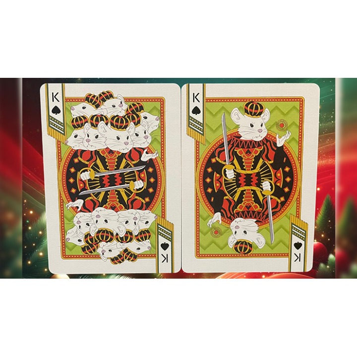 Bicycle Nutcracker (Green Gilded) Playing Cards