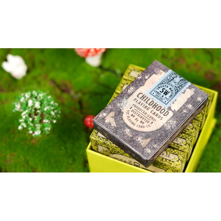 Childhood Playing Cards (Half Brick Standard + Gilded ) by TCC & Lunzi