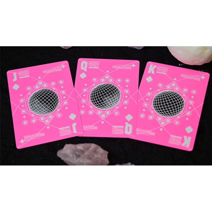 Moon (Pink) Playing Cards