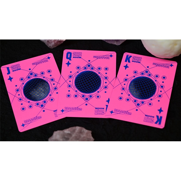 Moon (Pink) Playing Cards