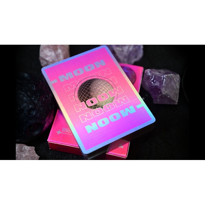 Moon (Pink Holo) Playing Cards