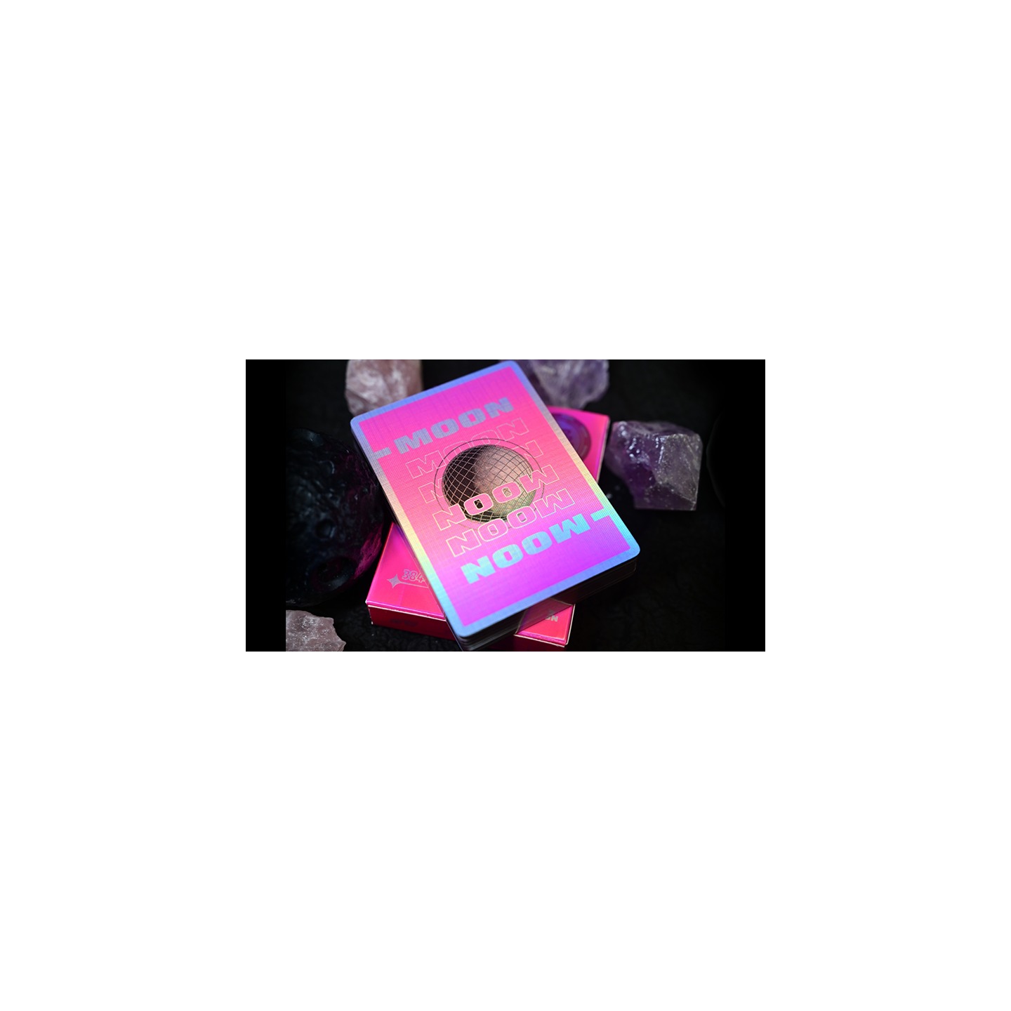 Moon (Pink Holo) Playing Cards