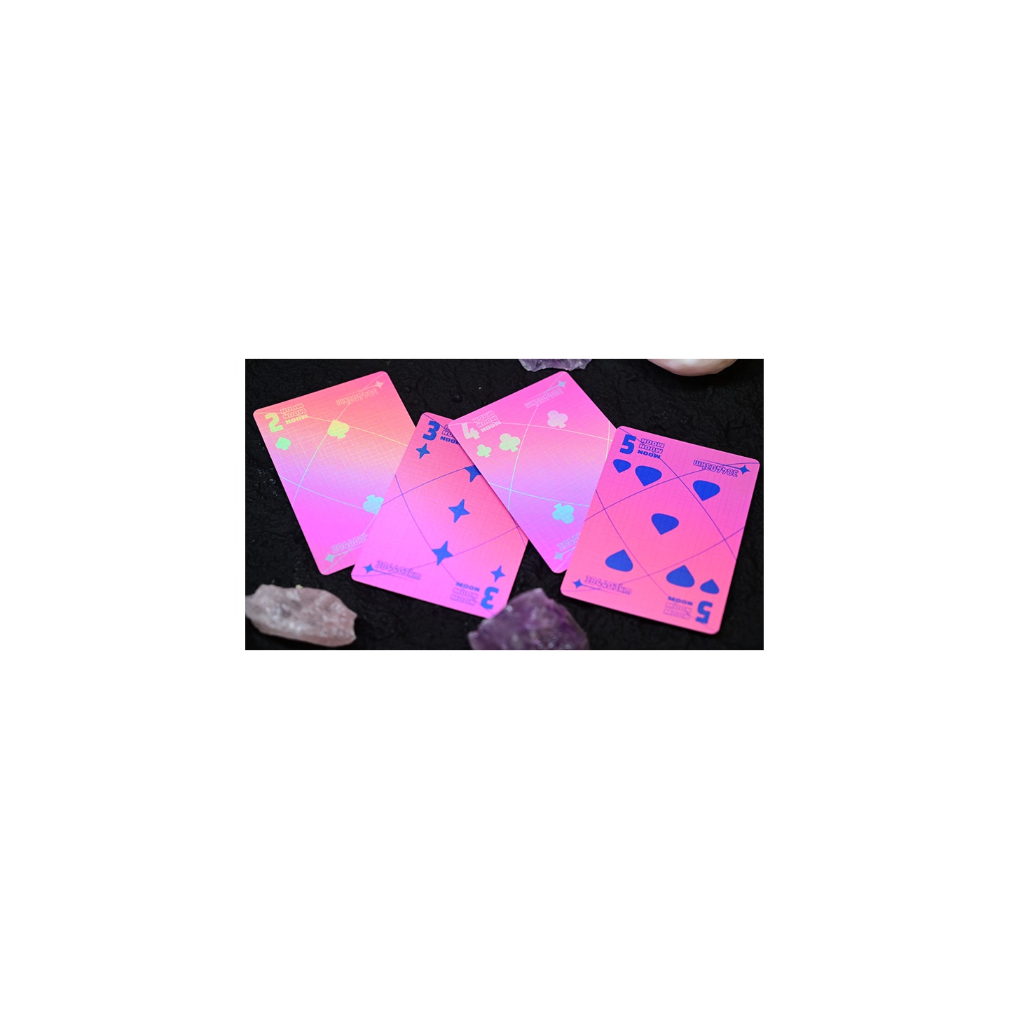 Moon (Pink Holo) Playing Cards