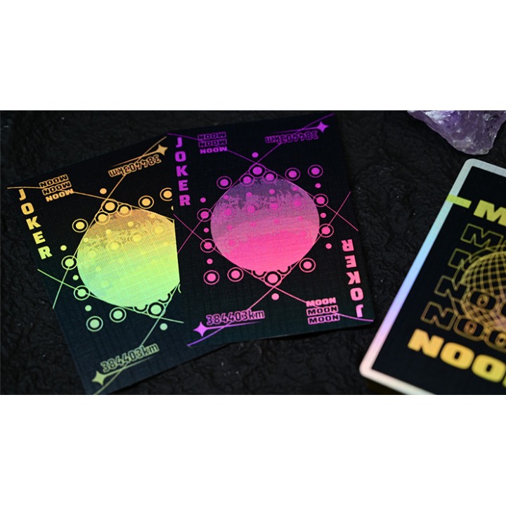 Moon (Black Holo) Playing Cards